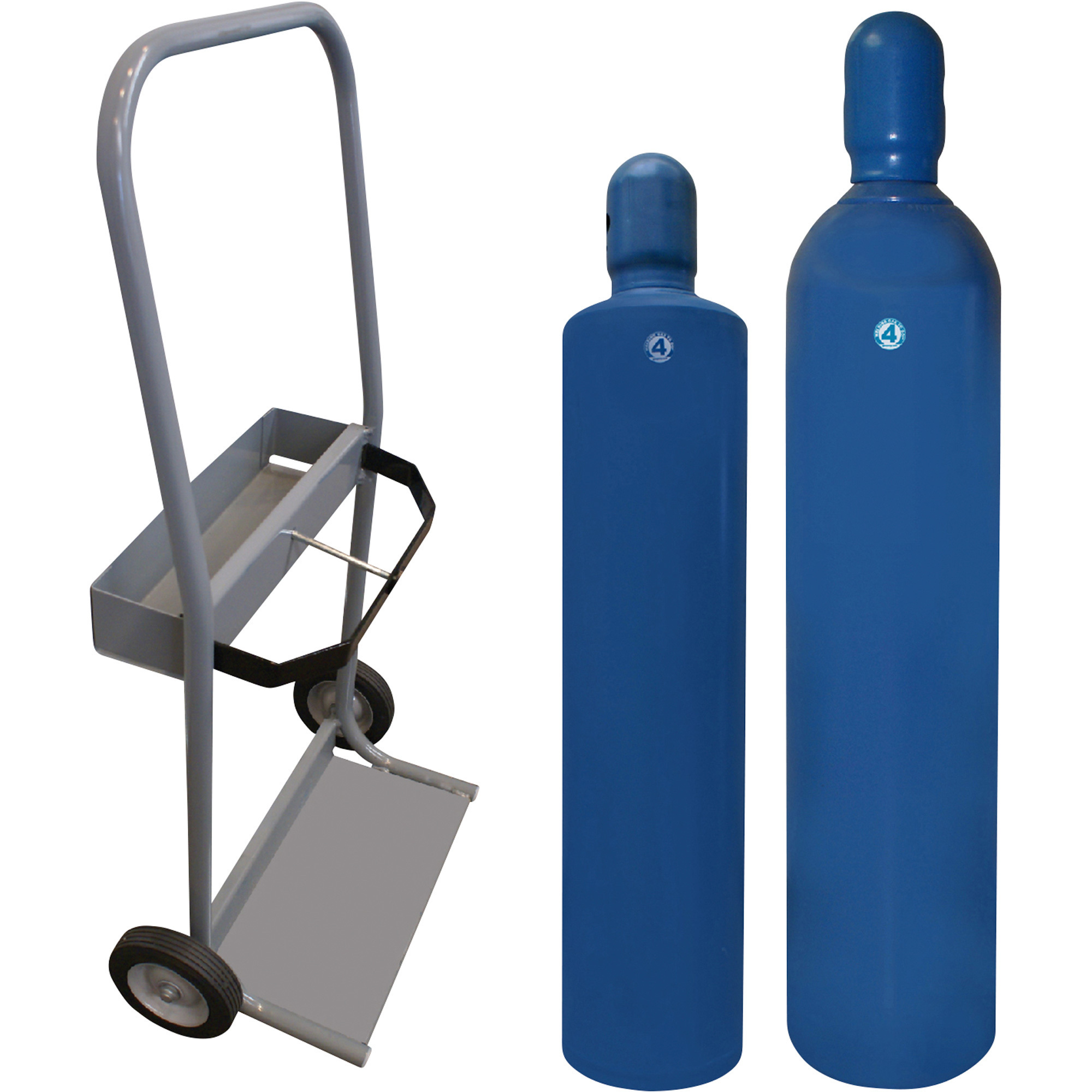 Thoroughbred Welding Gas To Go, Oxyacetylene Welding Gas Cylinder Set with Cart, Full Size 4 Cylinders, Model# PKG-4